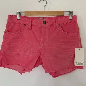 Carve Designs Pink Oahu Shorts in Hibiscus Cut Off
